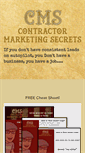 Mobile Screenshot of marketingsecretsforcontractors.com