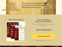 Tablet Screenshot of marketingsecretsforcontractors.com